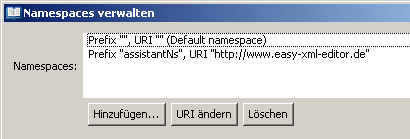 Namespaces verwalten