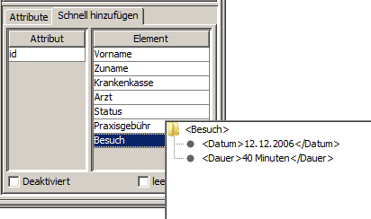 �hnliche Knoten/Attribute hinzuf�gen