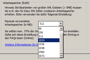 RAM-Einstellung