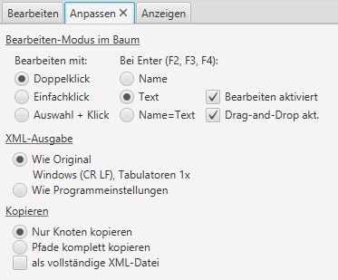 Tab Kopieren/Einfügen