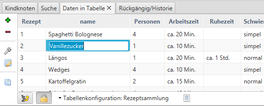 Bearbeiten einer Zelle