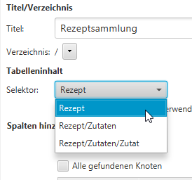 Auswahl Referenzknoten
